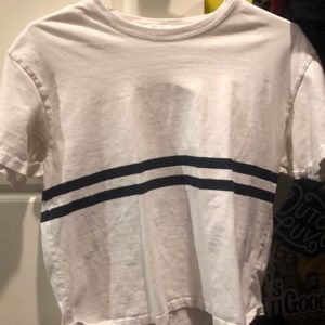 Brandy Melville cropped white tshirt